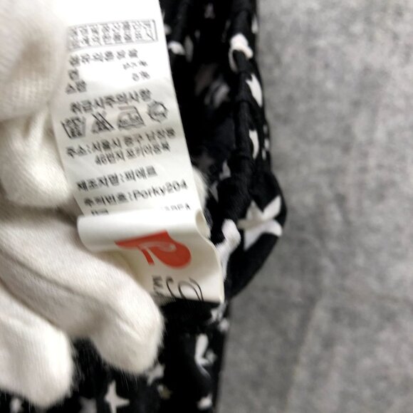 Korean Brand Baby 12-18M Black Star Print Drop Crotch Shorts Cotton Blend - Picture 7 of 8